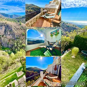 Axarquia , Frigiliana, Terraza Privada Con Vistas A La Montana Rio Y Al Mar Appartement